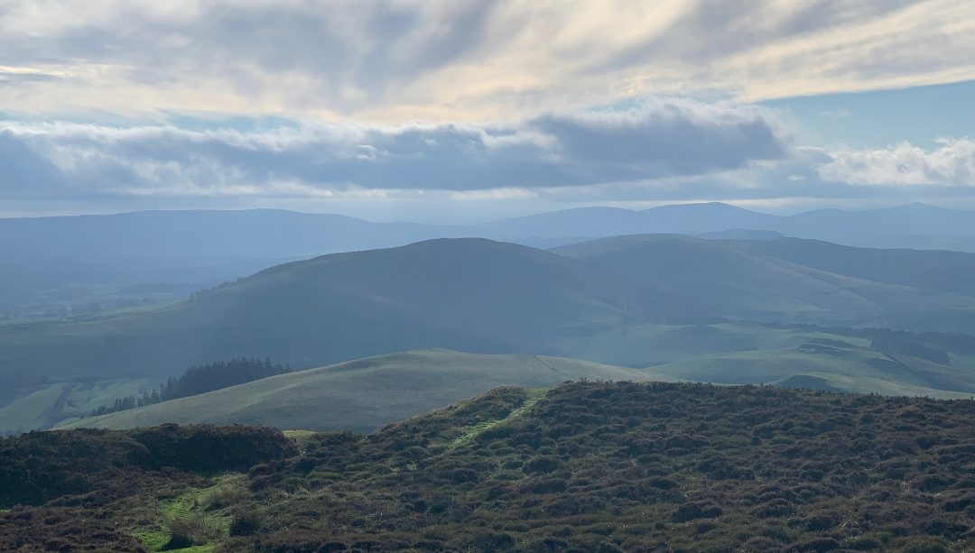To the highest point in the Clwydian Range