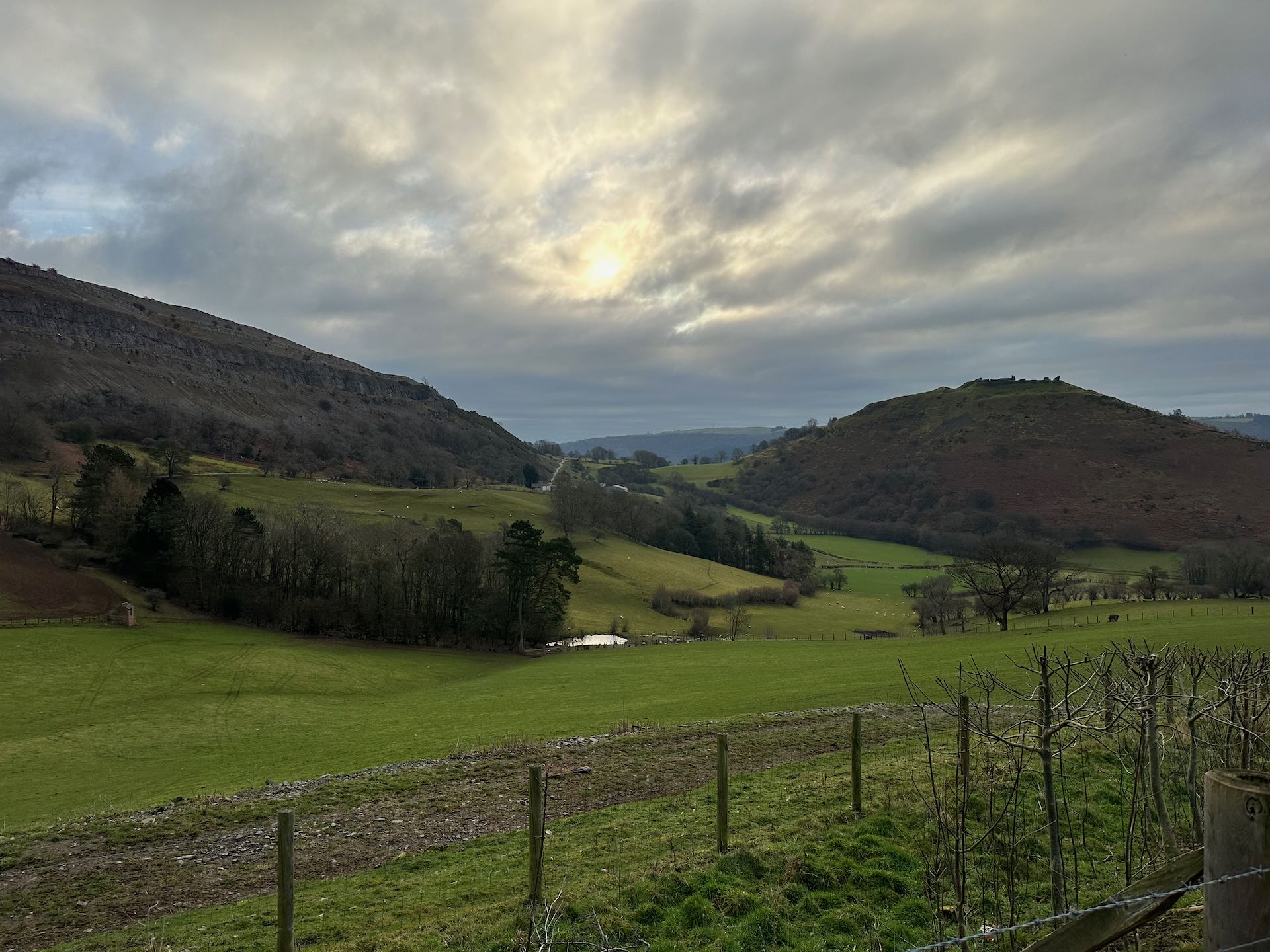 Abandoned Worlds End and up to Castell Dinas Bran